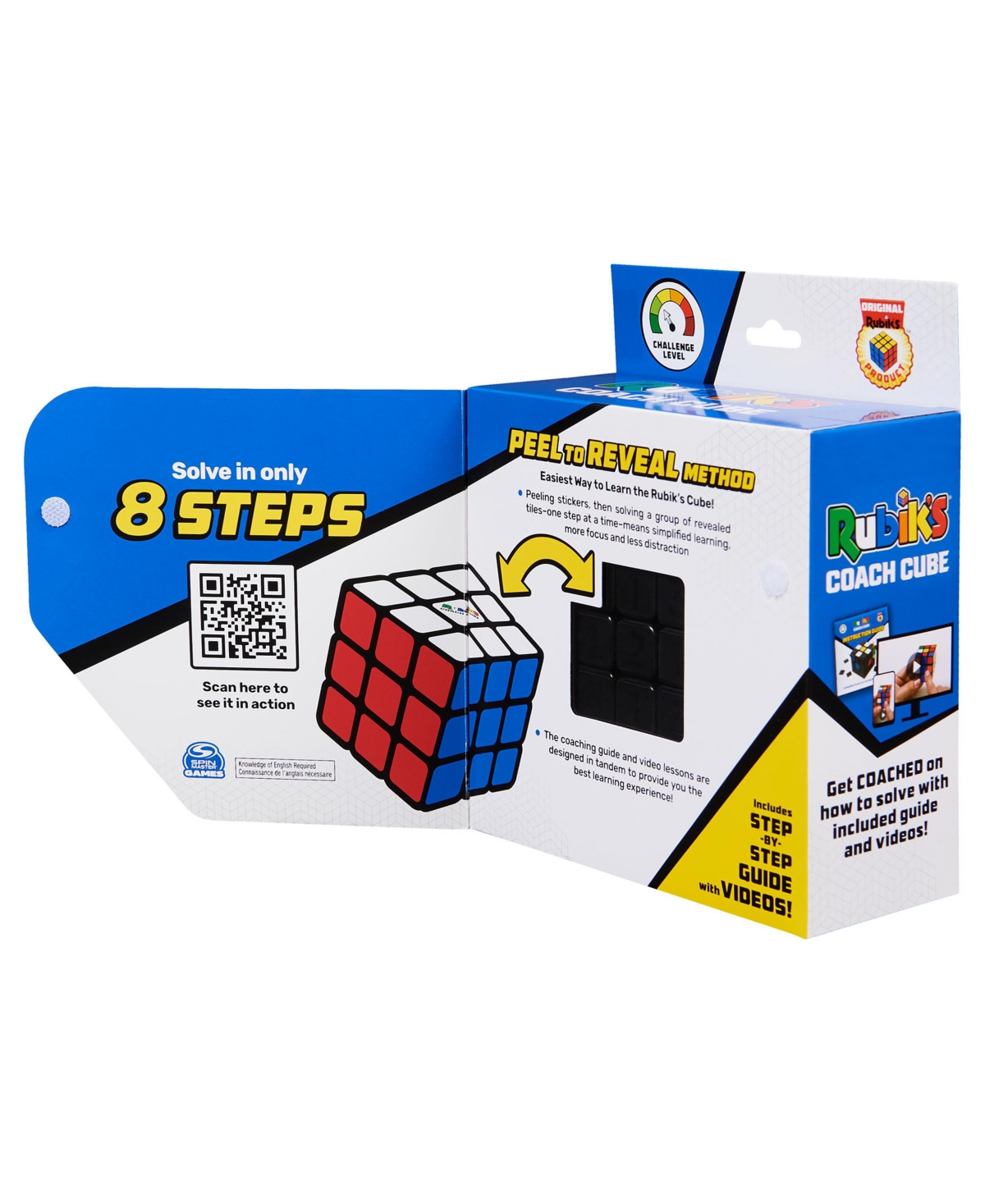Rubik's Coach Cube, Learn To Solve 3x3 Cube With Stickers, Guide, Videos Stress Relief Fidget Toy In Multi-color
