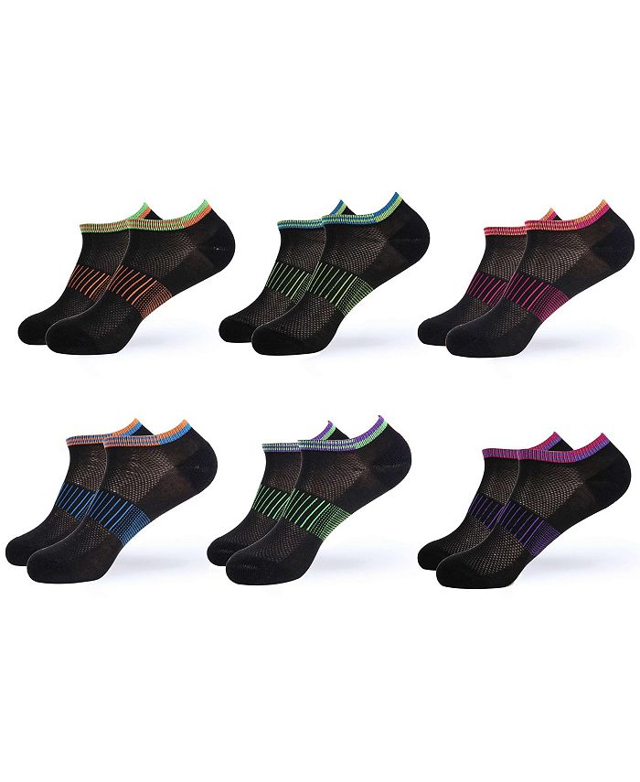 Gallery Seven Women's Black NoShow Sports Socks 6 Pack Macy's