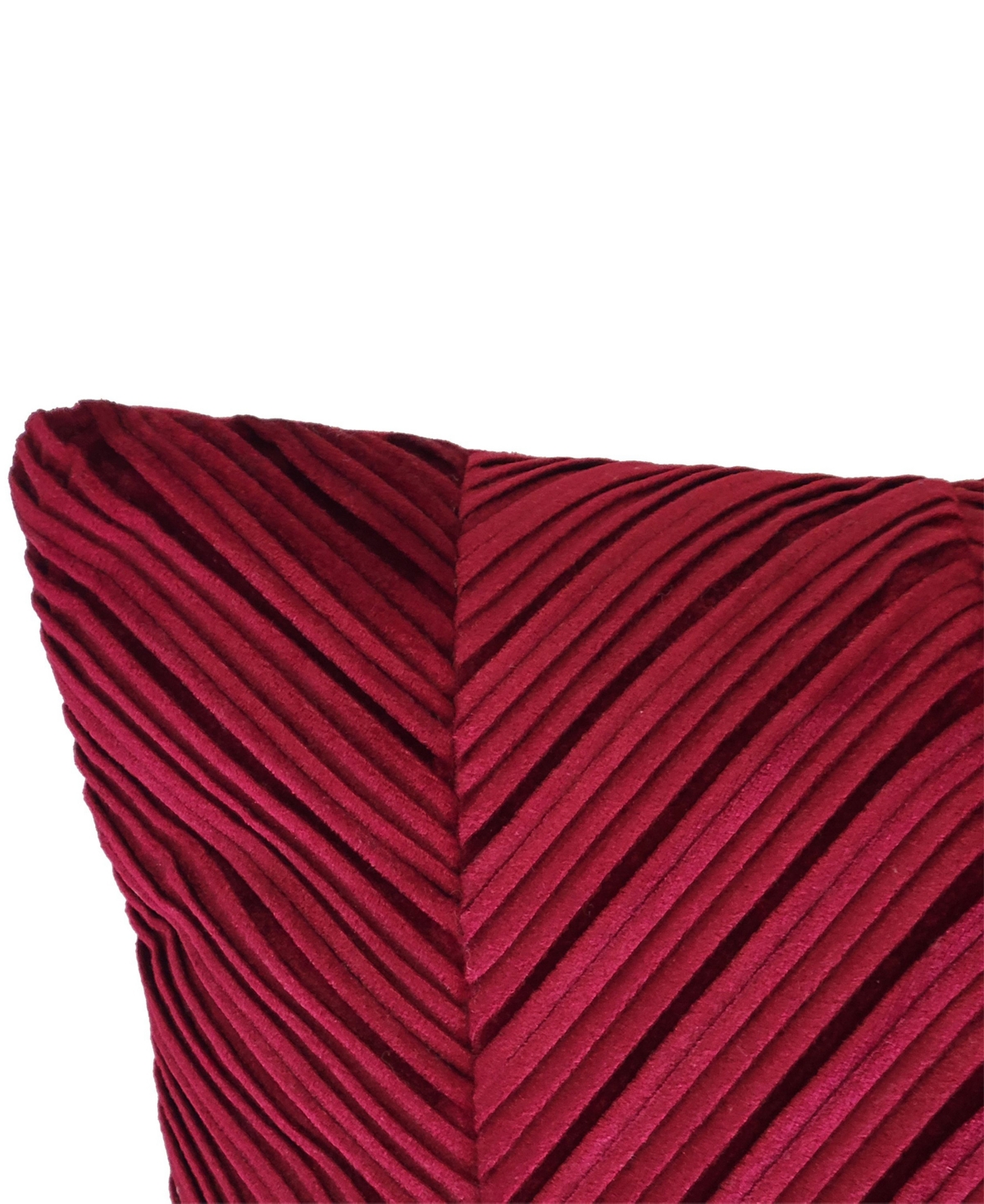 Edie@Home Chevron Velvet Decorative Pillow, 20