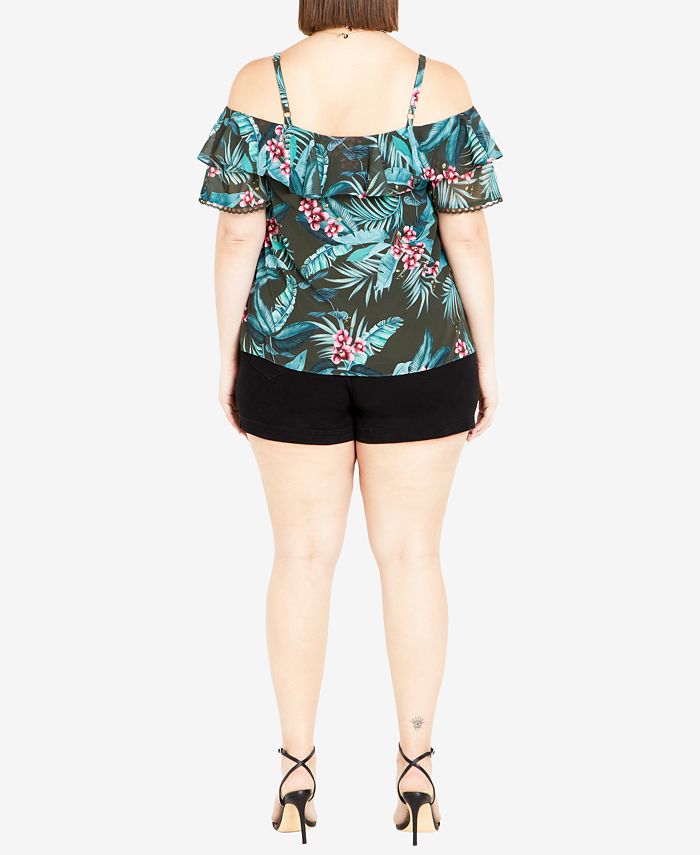 Trendy Plus Size Phoebe Print Top