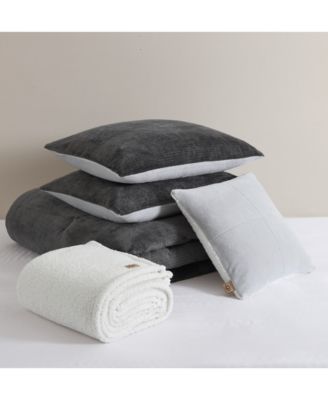 Brody Reversible 5-Pc. Comforter Set, Full/Queen