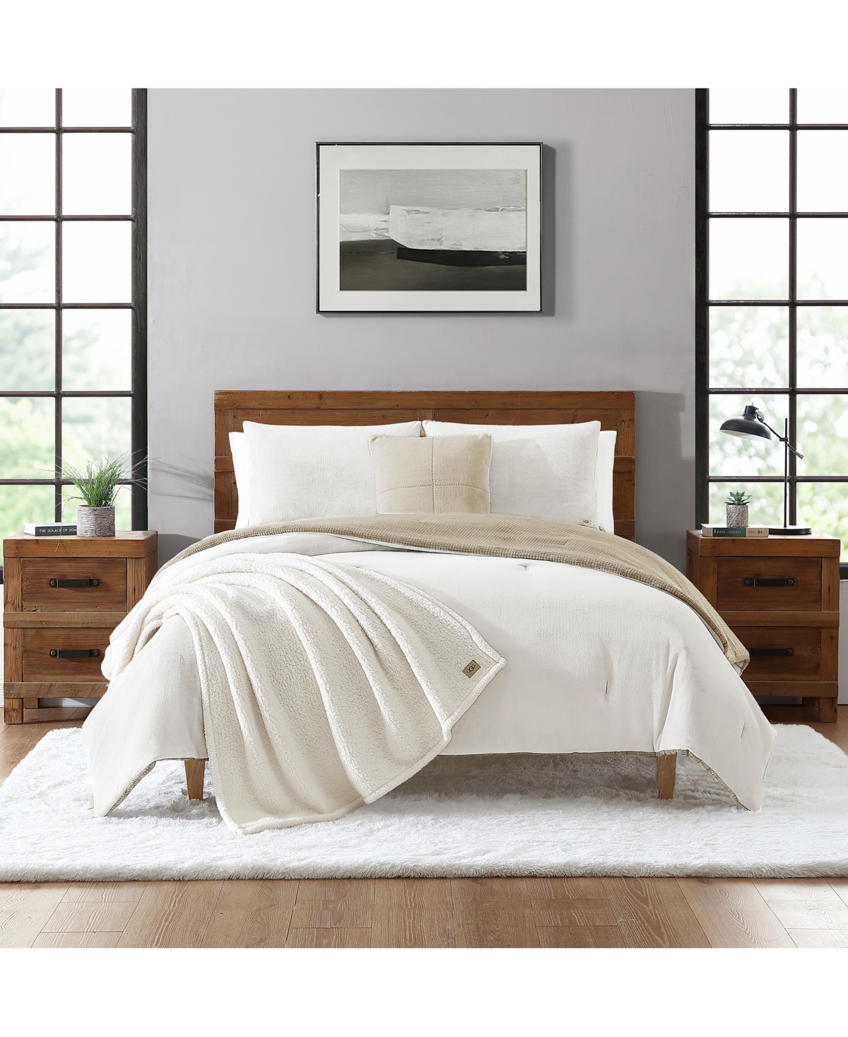 Ugg Brody Reversible 5-pc. Comforter Set, King In Birch
