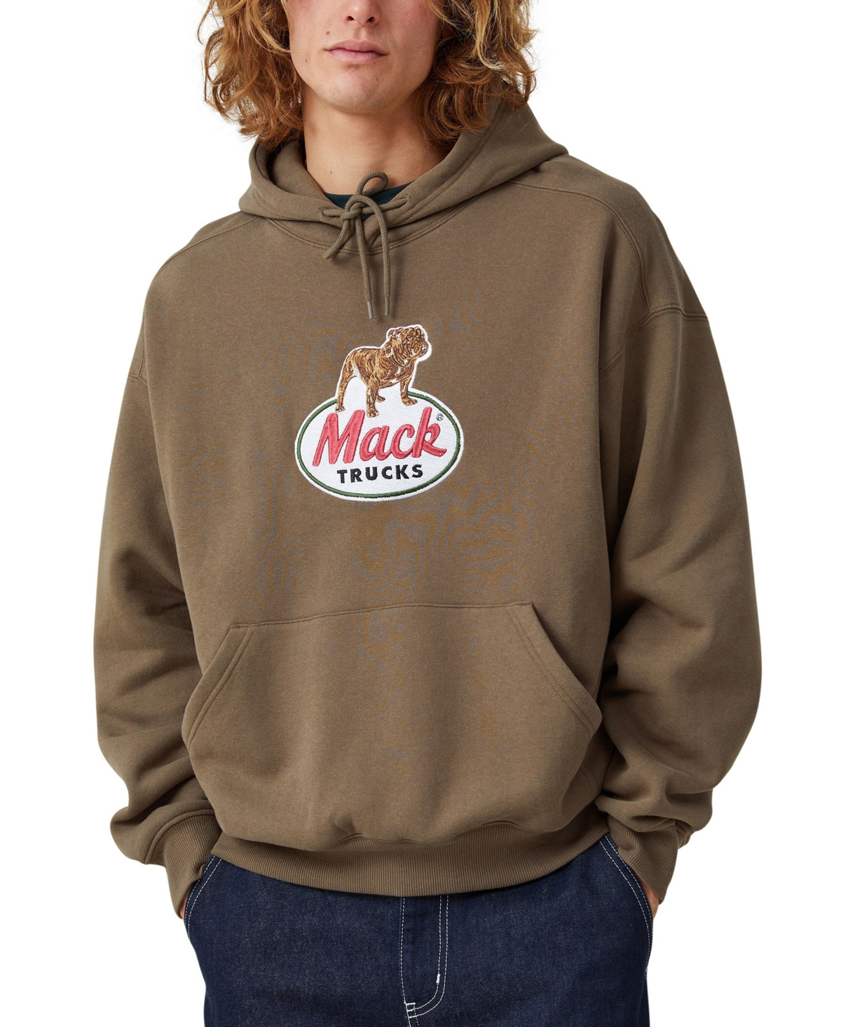 COTTON ON MEN'S MACK TRUCKS OVERSIZED HOODIE 