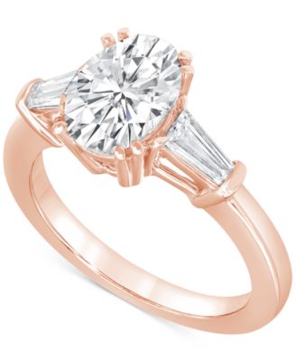 Badgley Mischka Certified Lab Grown Diamond Engagement Ring (2-1/2 ct. t.w.) in 14k Gold - Rose Gold