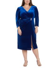 Blue Velvet Dresses for Women Formal Casual Party Dresses Macy s