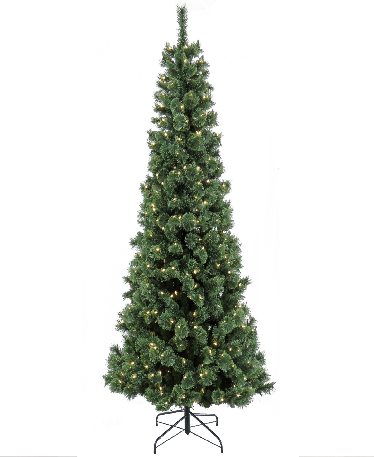 National Tree Company 7.5' Pre-lit Pilchuck Pine Tree With Led Lights In Green