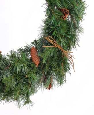 National Tree Company 24" Glistening Pine Wreath with LED Lights