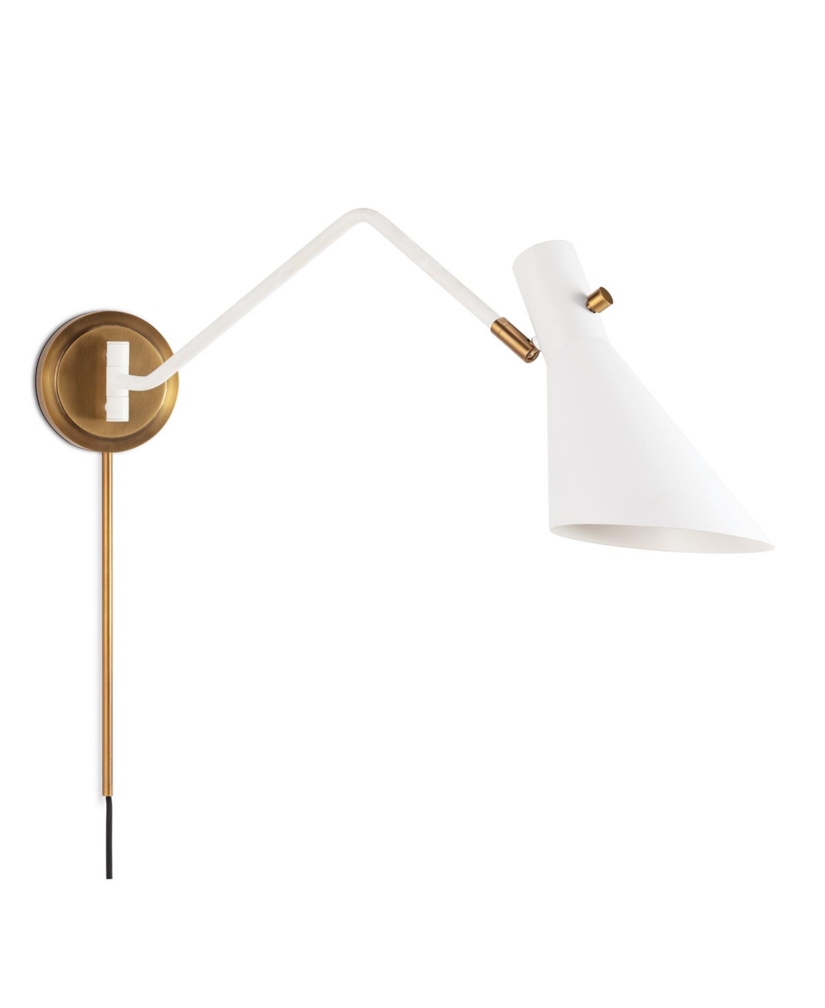 Regina Andrew Spyder Single Arm Sconce Lamp In White