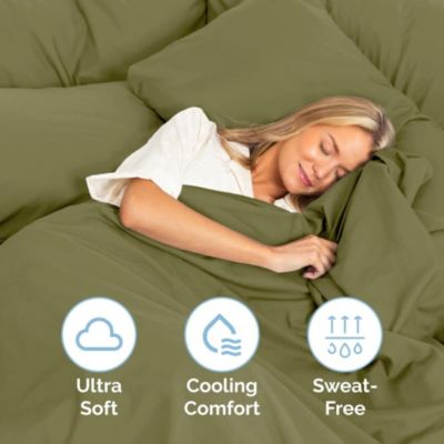 Extra Deep Pocket 18 - 24 Inch Microfiber Fitted Sheet - Queen