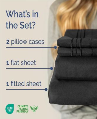 4 Piece Microfiber Sheet Set - Full