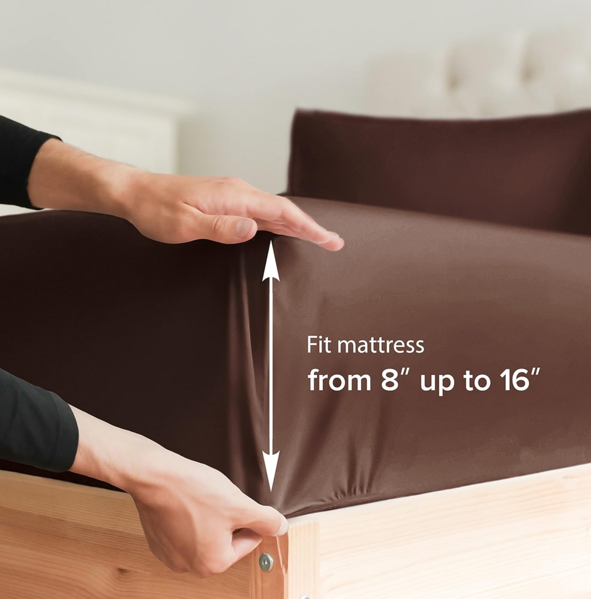 Cgk Unlimited Deep Pocket 14 - 16 Inch Microfiber Fitted Sheet - Extra Long