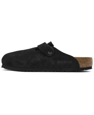 Men's Boston Soft Footbed Suede Leather Clogs from Finish Line