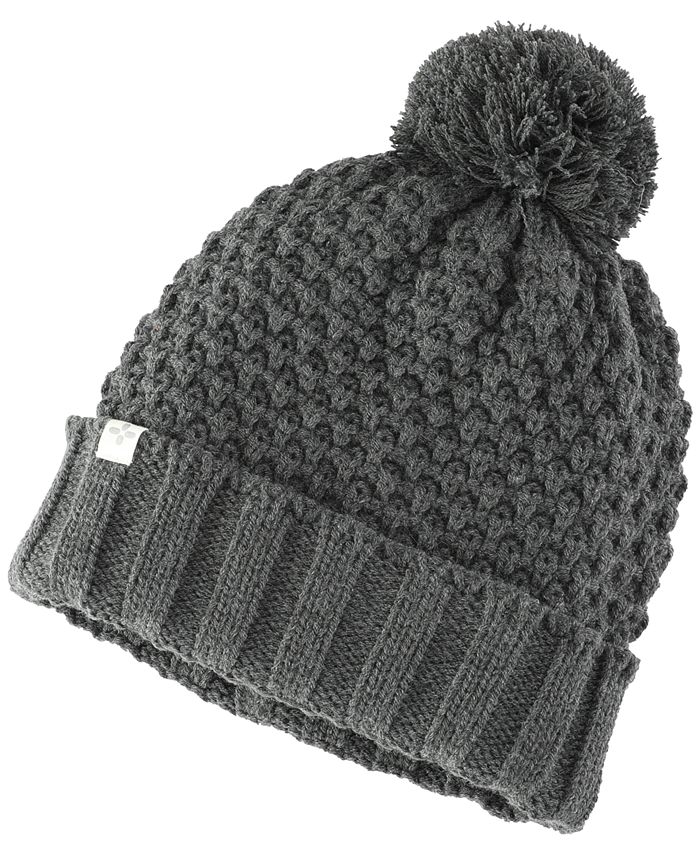 Sun + Stone Men's Textured-Knit Cuffed Pom-Pom Beanies, Created for ...