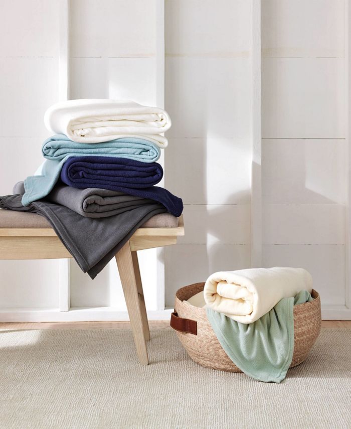 Vellux Brushed Microfleece Twin Blanket Macy's