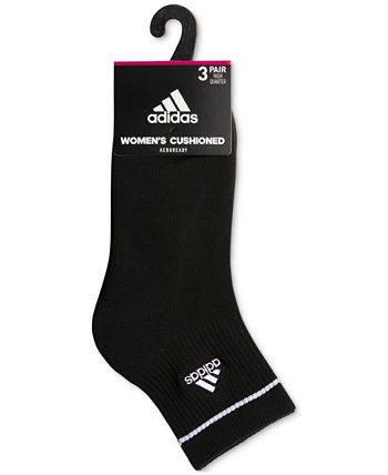adidas Cushioned Sport 2.0 Women's Quarter Ankle Socks - 3 Pack - Free  Shipping