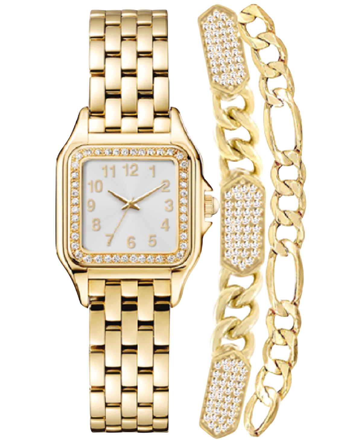 Women's Gold-Tone Bracelet Watch Gift Set 26mm - Gold