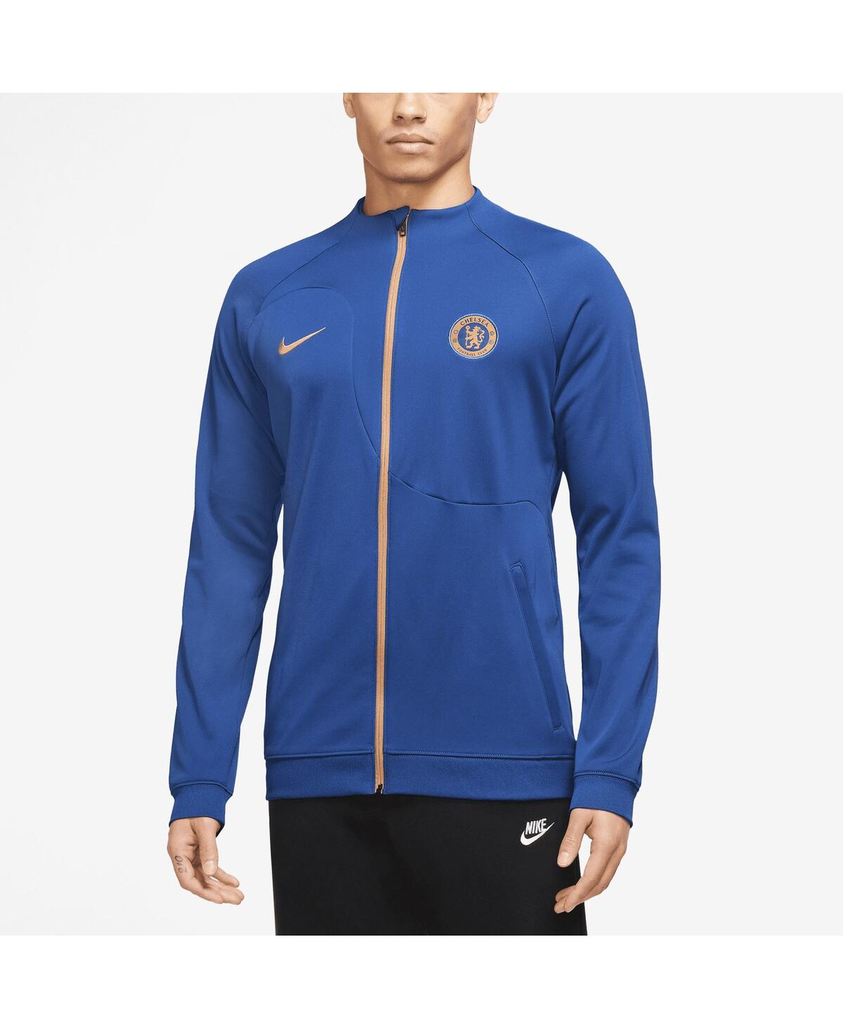 Nike Men's  Blue Chelsea 2023/24 Academy Pro Anthem Raglan Performance Full-zip Jacket