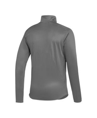 Men's Gray Miami Hurricanes 2023 Sideline AEROREADY Half-Zip Top