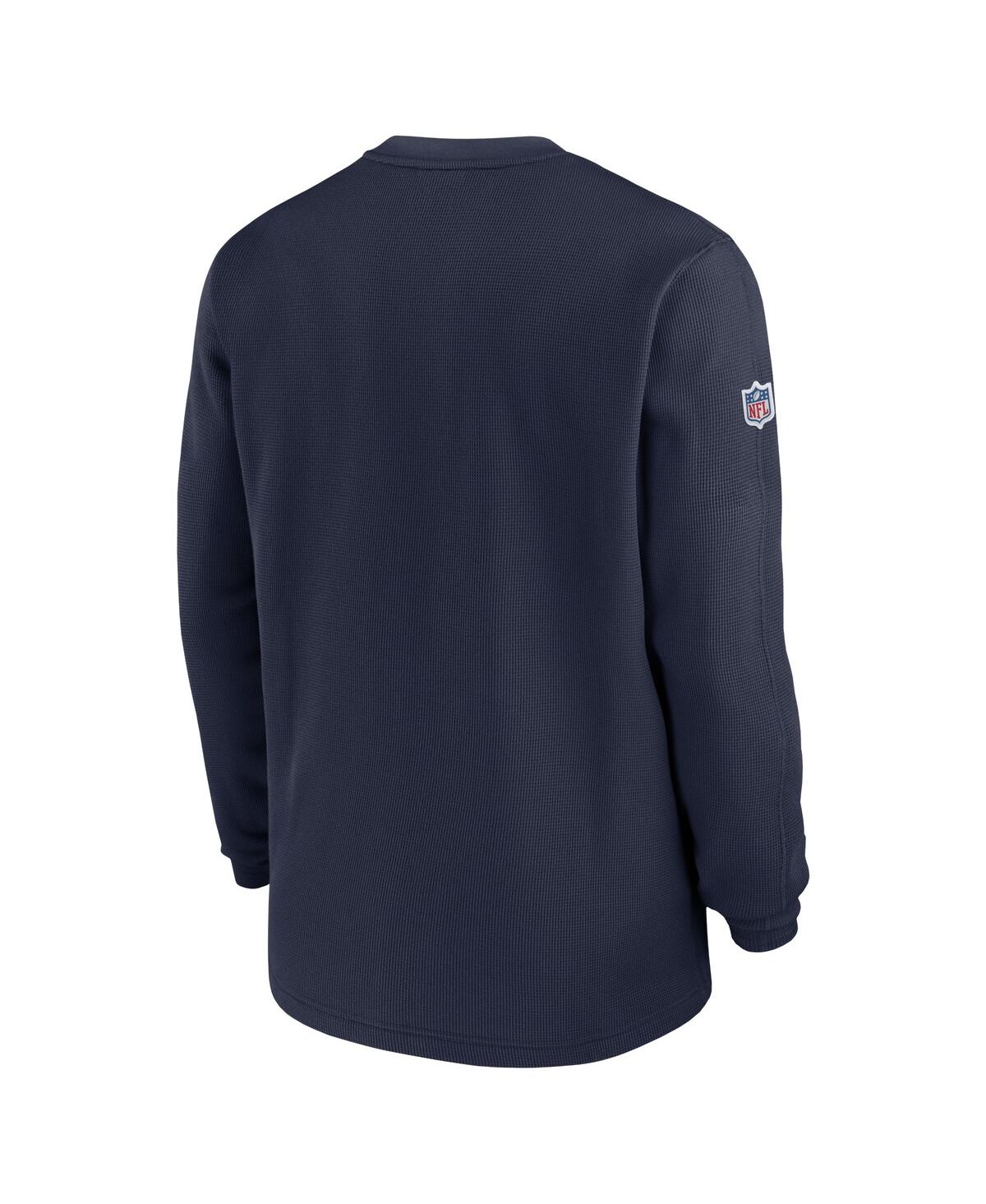 Men's Nike Heather Navy Dallas Cowboys Slub Fashion Long Sleeve T-Shirt