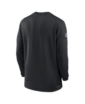 Men's Black Arizona Cardinals 2023 Sideline Performance Long Sleeve Quarter-Zip Top