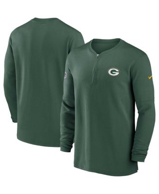 Men's Green Green Bay Packers 2023 Sideline Performance Long Sleeve Quarter-Zip Top
