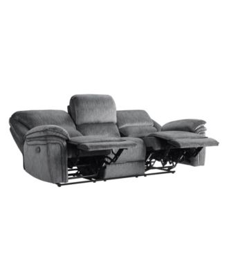 White Label Andes 89" Double Reclining Sofa