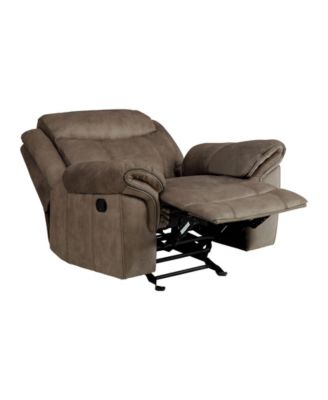 White Label Calico 42" Glider Reclining Chair