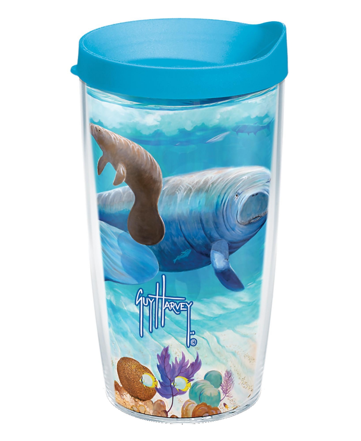 Tervis Tumbler Tervis Guy Harvey Manatee Made In Usa Double Walled Insulated Tumbler Travel Cup Keeps Drinks Cold & In Open Miscellaneous