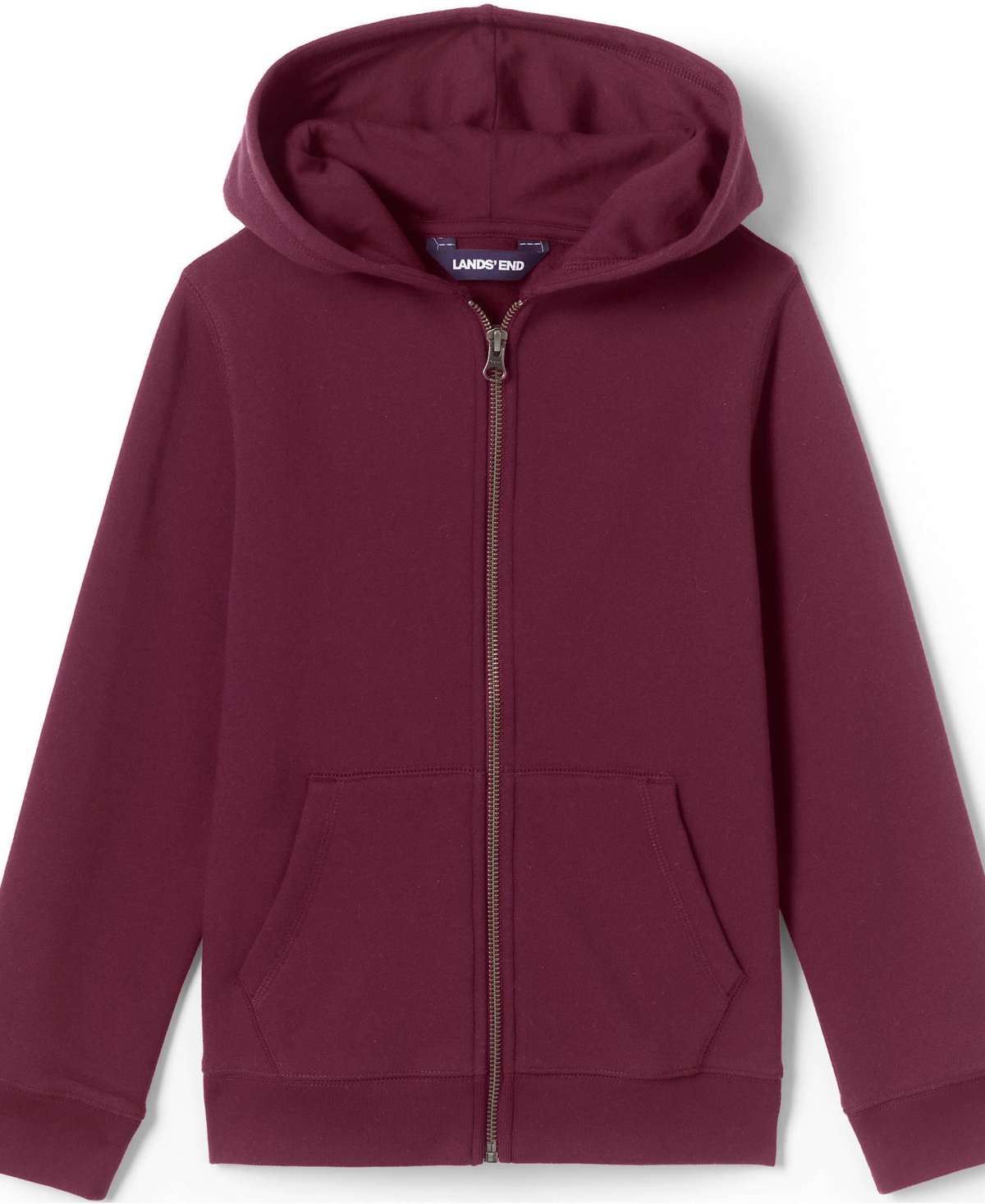 Lands' End Child School Uniform Kids Unisex Zip Front Sweatshirt