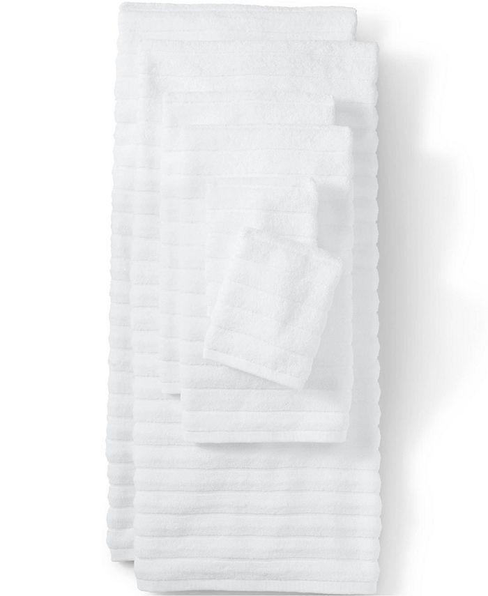 Lands' End Organic Cotton Rib 6Piece Towel Set Macy's