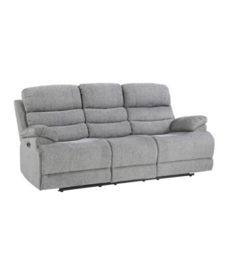 White Label Cruz Power 84" Double Reclining Sofa with Power Headrests and USB Port