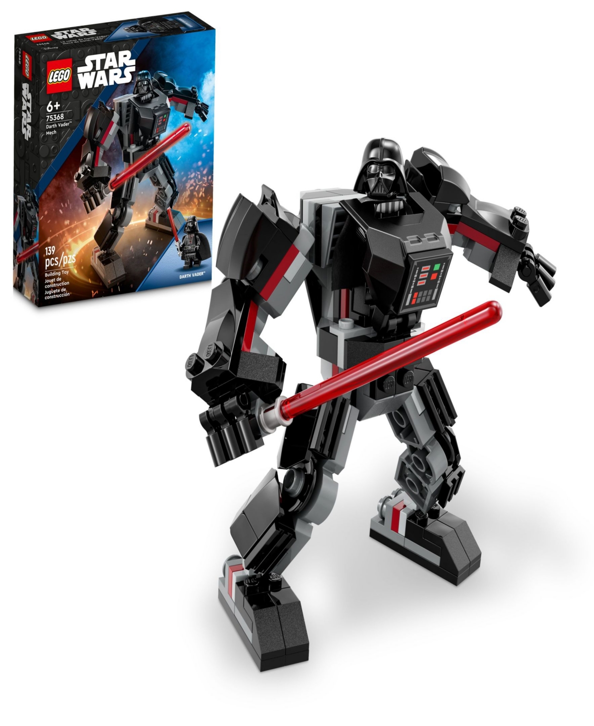 UPC 673419381048 product image for Lego Star Wars Darth Vader Mech Action Figure 75368 | upcitemdb.com