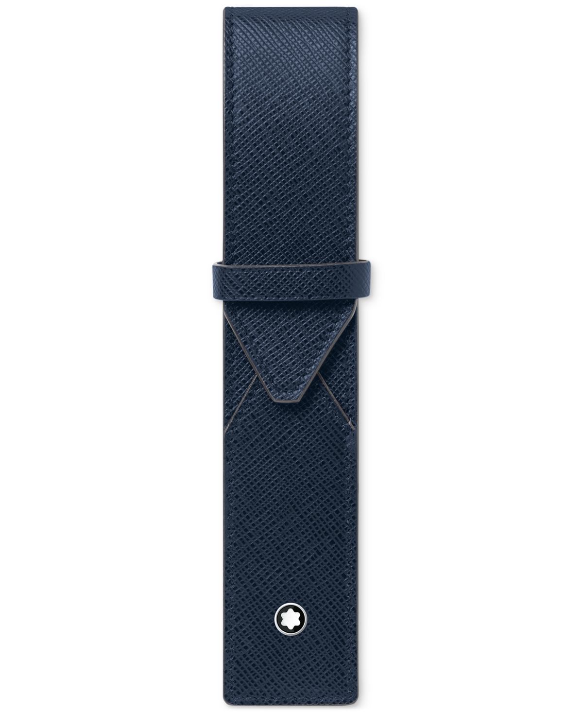 Montblanc Sartorial 1-pen Leather Pouch In Blue