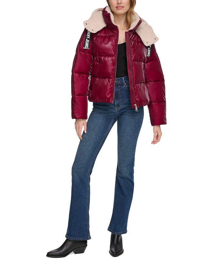 Dkny crane hotsell print logo jacket