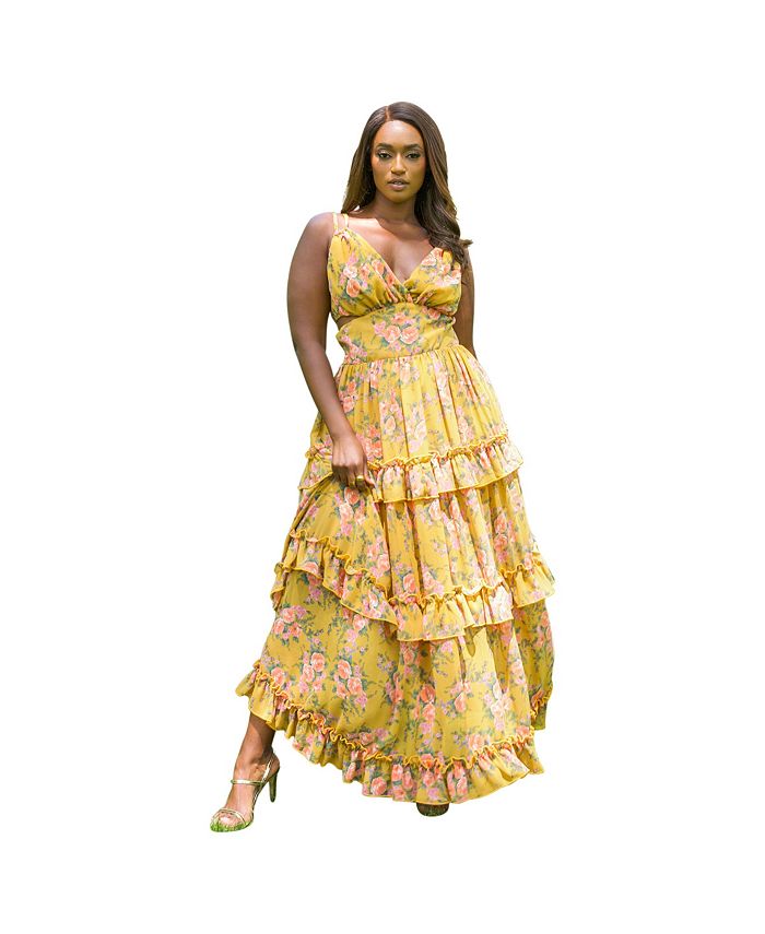 rebdolls-women-s-plus-size-felicity-floral-print-cut-out-maxi-sheath
