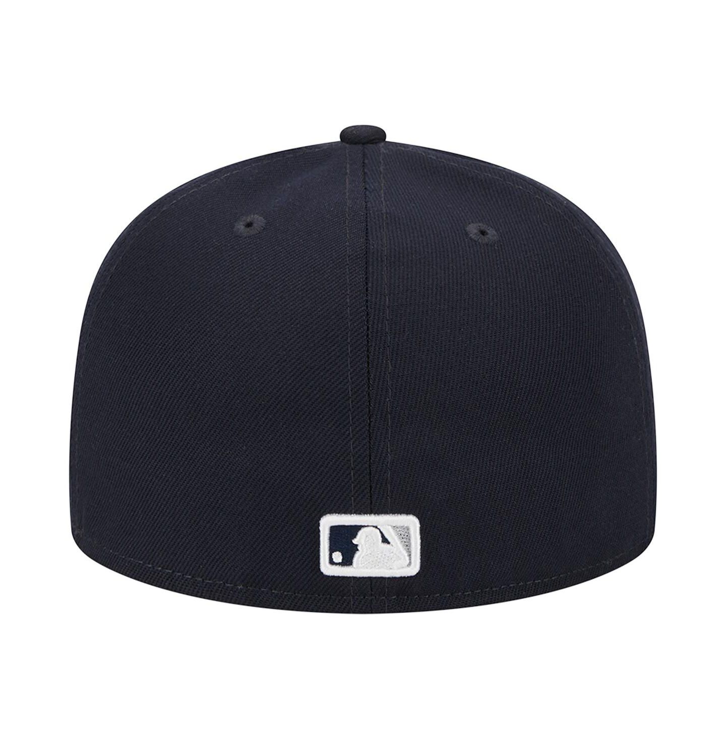 Мужская кепка New Era Navy New York Yankees Primary Logo 2000 World Series Team Color 59FIFTY Fitted Hat — фото 5