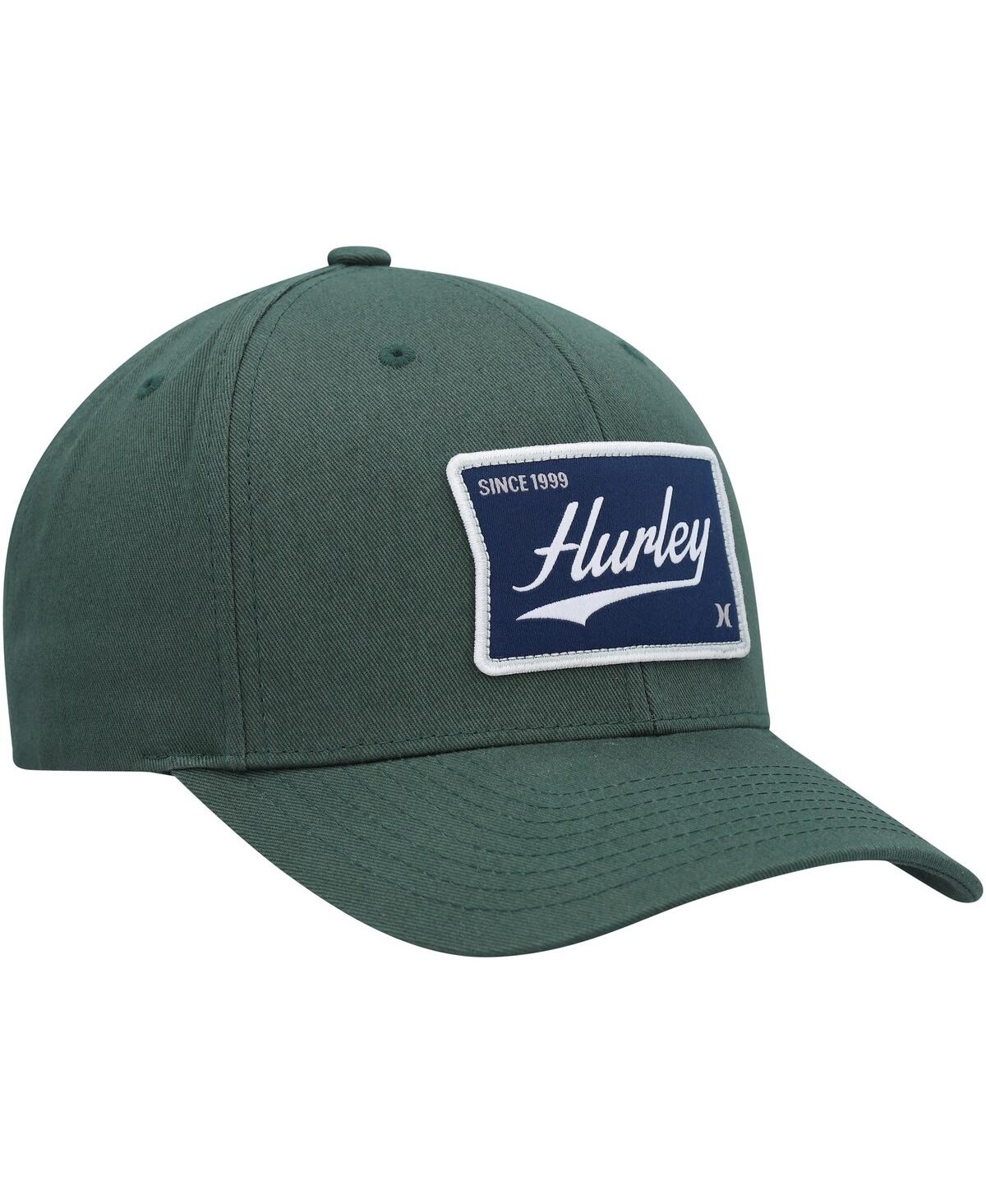 Shop Hurley Men's  Green Casper Snapback Hat