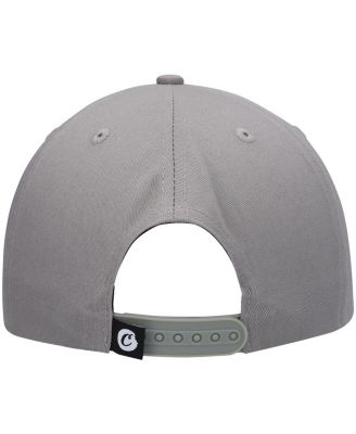 Men's Gray Triple Beam Snapback Hat