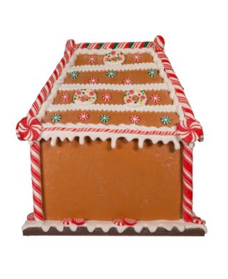 13" Battery-Operated Gingerbread House with LED Light and Timer