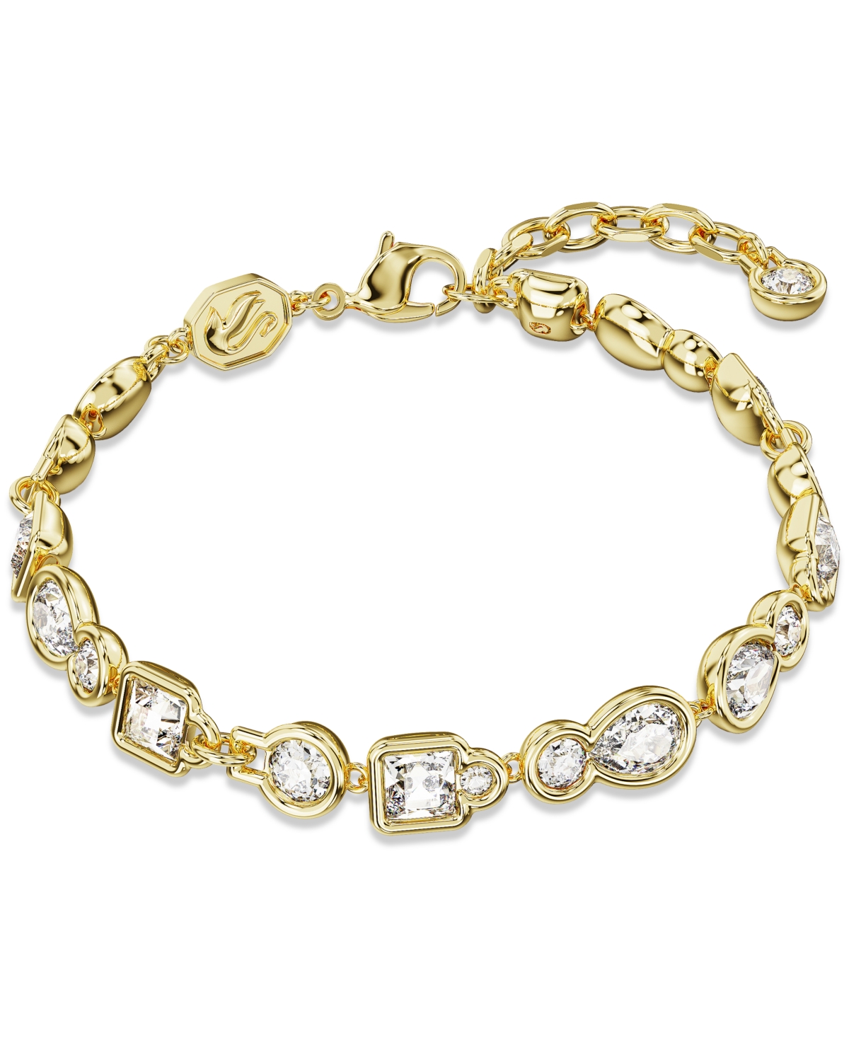 Swarovski Gold-tone Mixed Crystal Flex Bracelet