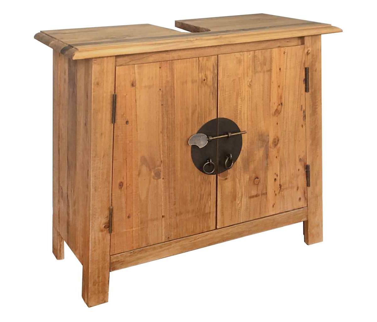 vidaXL Bathroom Vanity Cabinet Solid Pinewood 27.6"x12.6"x24.8"