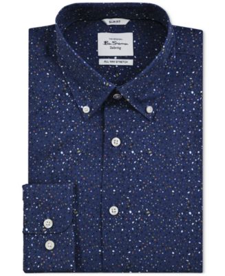 princess polly baby blue dress Slim Tile Dots Wrinkle-resistant Everyday Performance Dress Shirt main image 1
