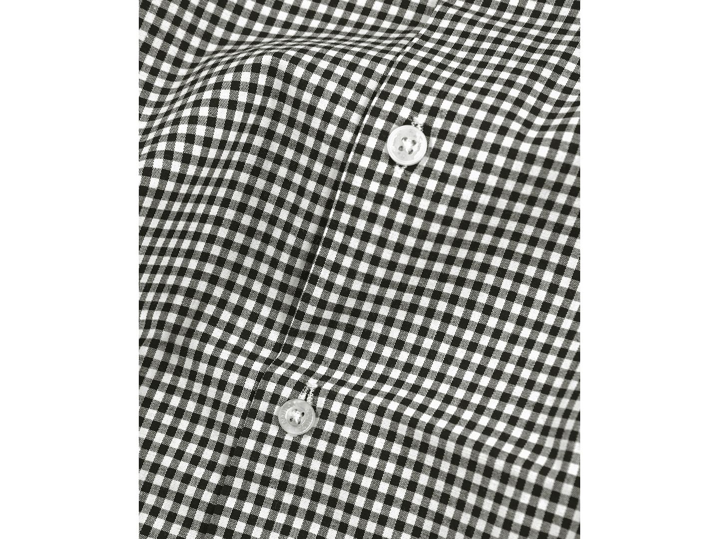 Мужская рубашка Ben Sherman Slim-Fit Gingham, цвет: Чёрный белый — фото 3