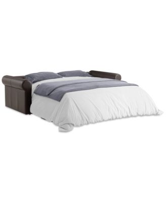 Elsher 85" Leather Sleeper Sofa, Created for Macy's