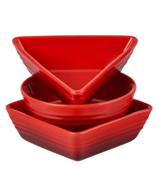 Stoneware 3 Piece Tapas Dishes Set