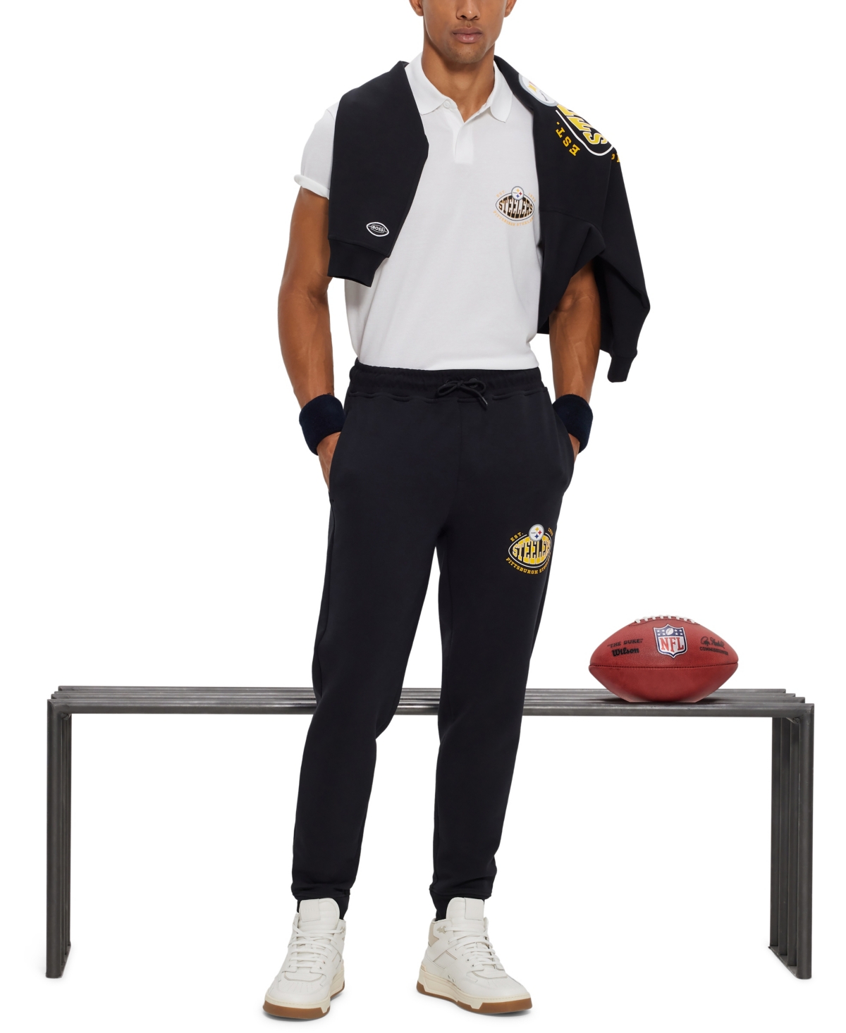 Boss by Hugo Boss Men's Boss x Nfl Steelers Polo Shirt - Yellow