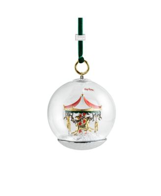 Merry Go Round Snow Globe Ornament