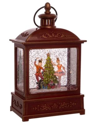 8" Battery-Operated Lit Nutcracker Swirl Water Lantern