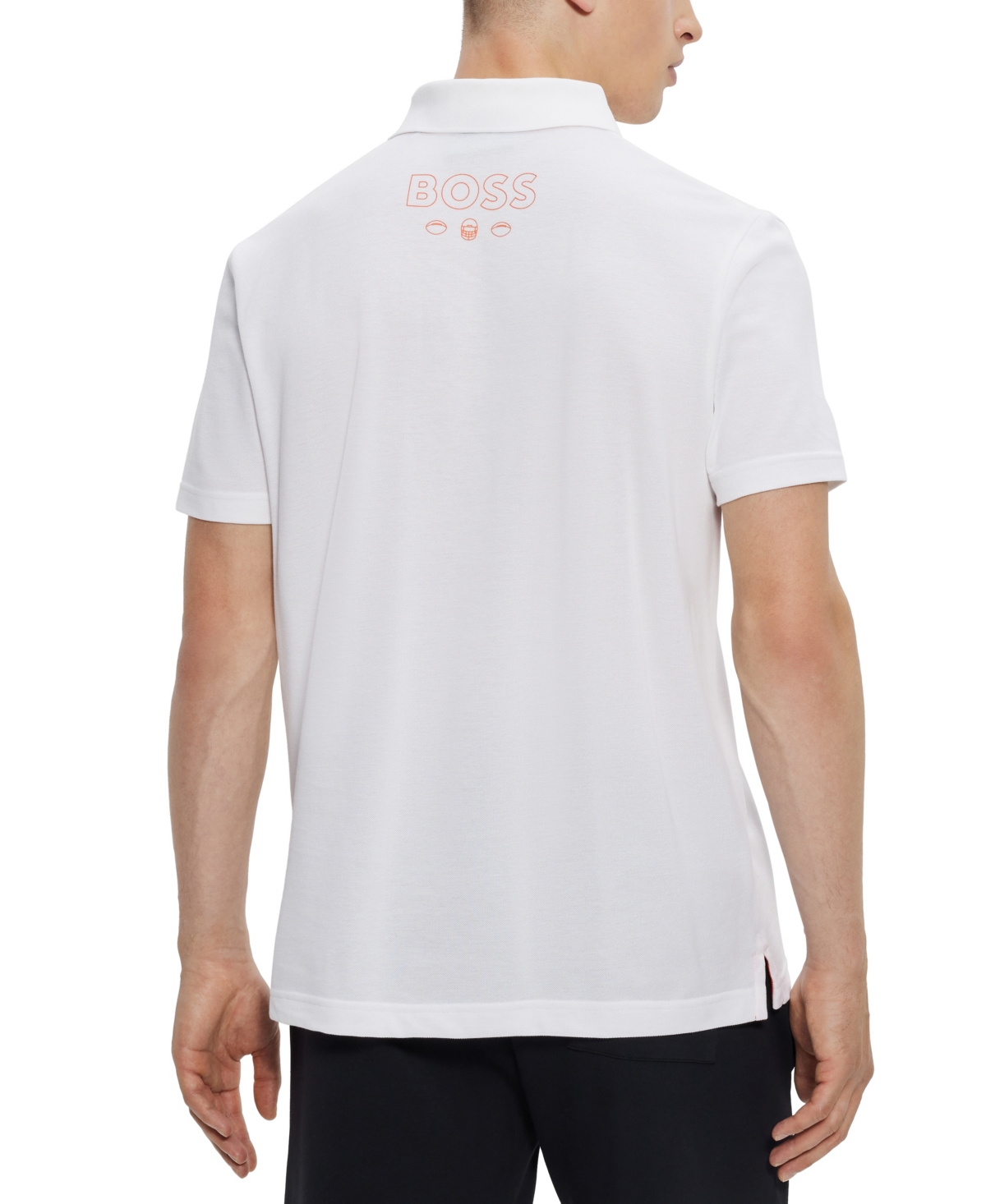Shop Hugo Boss Boss By  Men's Boss X Nfl Bears Polo Shirt In Open White