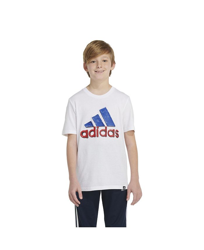 adidas Little Boys Clay Logo Short Sleeves T-shirt - Macy's